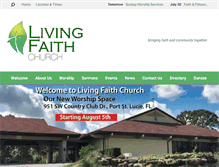 Tablet Screenshot of livingfaithtradition.com